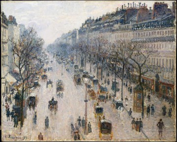  invierno - Boulevard Montmartre mañana de invierno 1897 Camille Pissarro